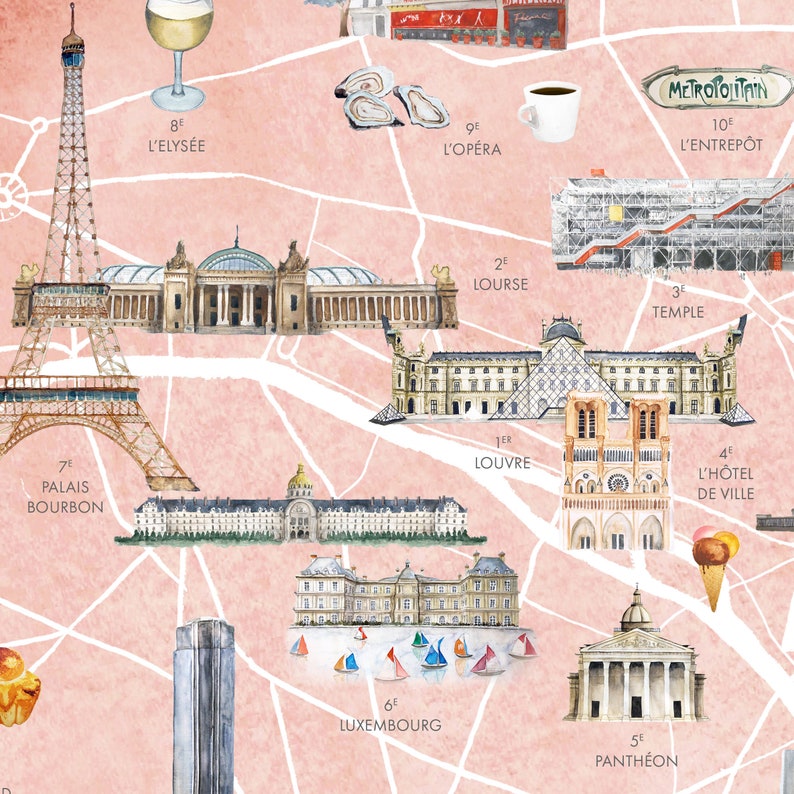 Paris City Map Printable