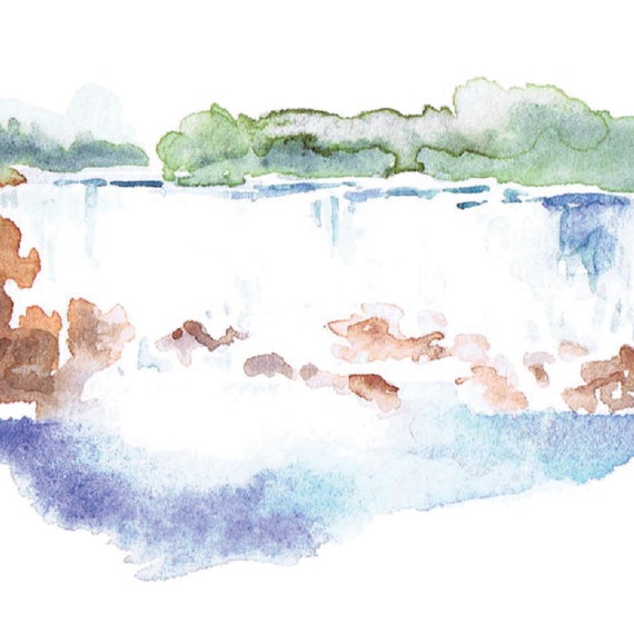 Cataratas del Niágara imprimible ilustración impresión de - Etsy España Cataratas del Niágara imprimible ilustración impresión de - Etsy España