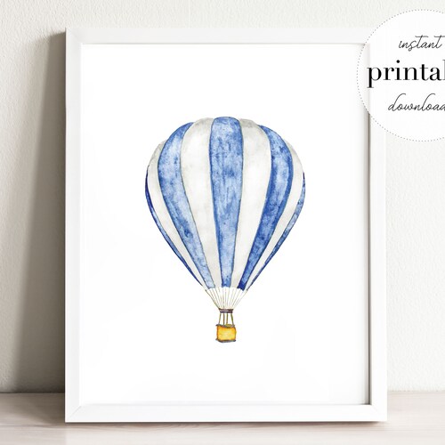 Hot Air Balloon Garland Nursery Decor Adventure Wall Etsy