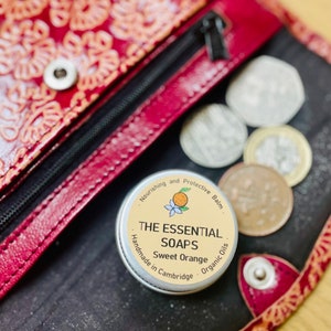 Organic Balm, Sweet Orange Balm, vegan Lip Balm, Cuticle Balm, Gift for Her, Gift for Him, Organic lip butter, Natural Body Balm, Best balm