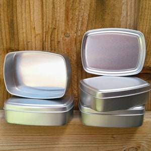 Scatola da viaggio, scatola riutilizzabile, contenitore per sapone, contenitore senza plastica, cotton fioc, scatola per sapone, scatola per shampoo, saponi da viaggio, regali ecologici, scatola di alluminio