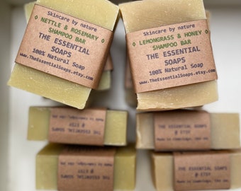Set of 3 Solid Shampoo Bars, Organic, Special Offer, Hair Care, Vegan Soap, Palm Oil Free, All Hair Types, Travel Soap, Oily Hair, Dry Hair