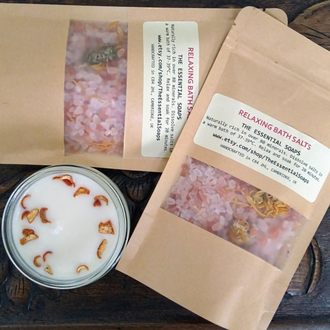 Relaxing Bath Salts Vegan Bath Salts Pamper Gifts for Her Etsy UK