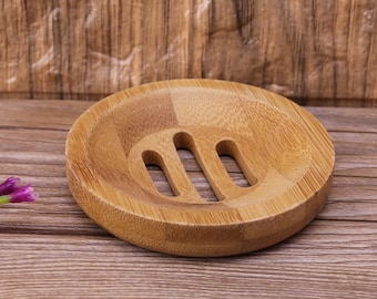 Jabonera de bambú, escurridor natural, soporte de baño ecológico, regalo sin plástico
