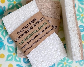 Coconut Fibre Scrubber Sponge: Natural Kitchen Cleaning Pad