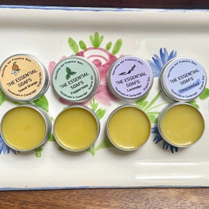 Multiple Scents, Special Offer!! Natural lip balm, Any 4 Balms, Organic Lip Balm, Vegan Lip Balm, Hand & Body Balm, Stocking filler, cuticle