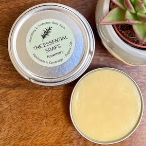 Rosemary Body Balm, Hand Balm, Foot balm, Gifts for Gardeners, Birthday present, Natural oils, body butter, Vegan, Dry Skin, cuticle balm