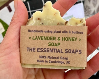 Handmade Lavender Honey Soap: Natural Calming Body & Face Soap