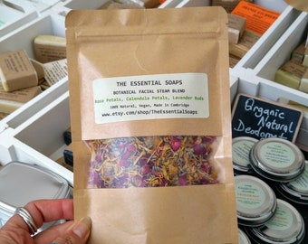 Herbal Facial Steam Blend, Botanical steam, Pore cleansing, Dried Herbs, Handmade blend, Skincare, Skin Toning, stocking filler, facial care