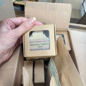Scatola portaconfetti in carta kraft, scatole regalo riutilizzabili, scatole di carta fai da te, scatole artigianali marroni, matrimonio boho, scatola pieghevole, piccole scatole, carta kraft, scatole portaconfetti