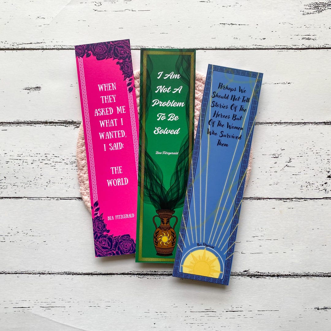 Bea Fitzgerald Bookmarks: Girl Goddess Queen, the End Crowns All, A ...