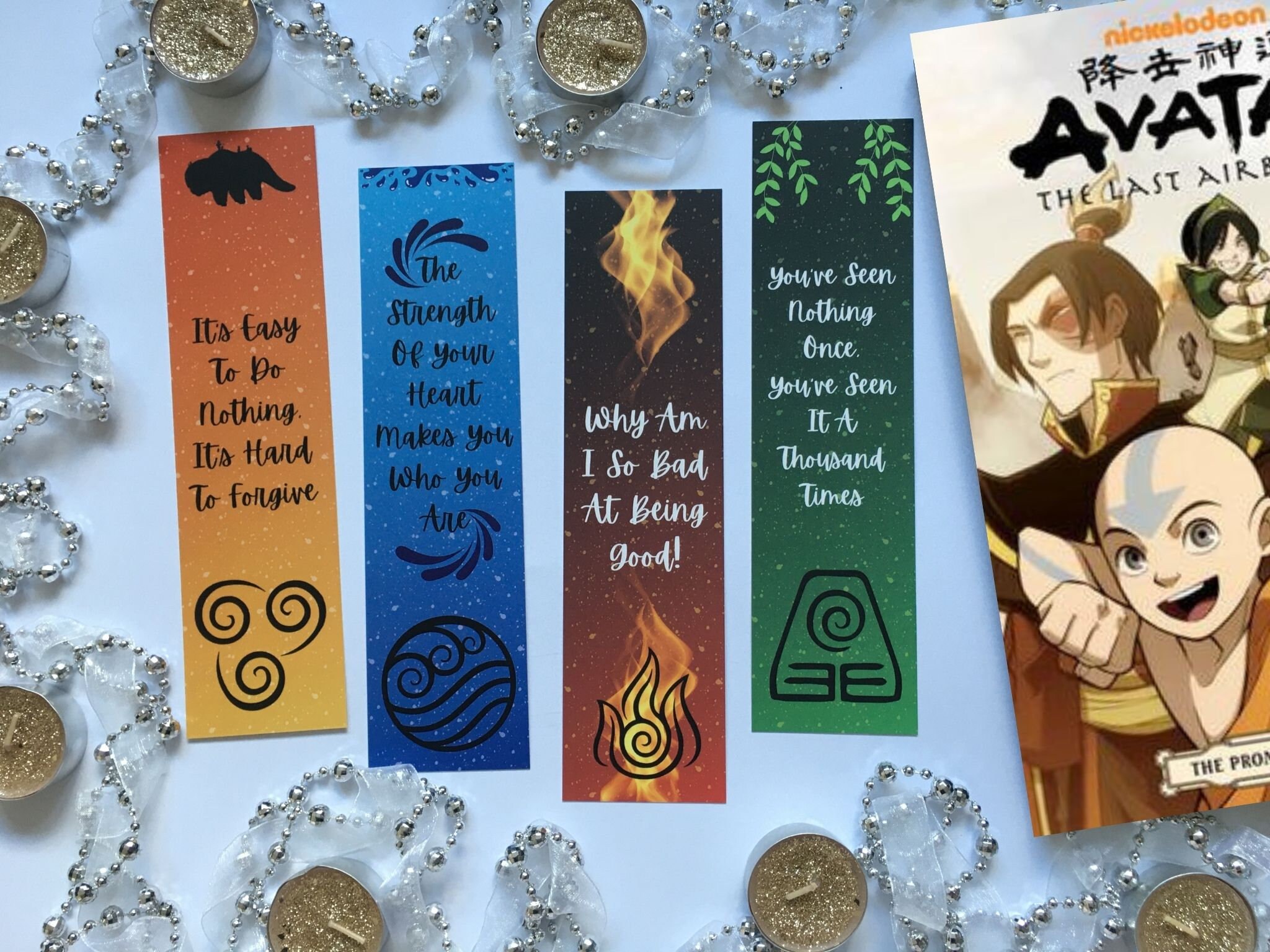 Avatar the Last Airbender Bookmark Set - Etsy