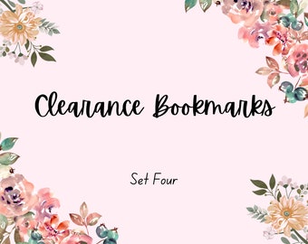 Clearance Bookmarks SET FOUR