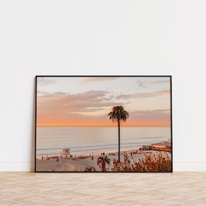 Moonlight Beach Sunset Views in Encinitas, California - Summer Vacation Digital Download Art Print Samsung Frame TV Display by Arielle Vey