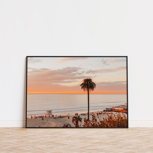 Moonlight Beach Sunset Views in Encinitas, California - Summer Vacation Digital Download Art Print Samsung Frame TV Display by Arielle Vey
