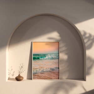 Celeste - Sunset Beach Views Over Water in Oceanside, California: Landscape Photography Wall Decor by Arielle Vey