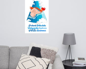 Concientización sobre el síndrome de taquicardia ortostática postural (POTS) Póster
