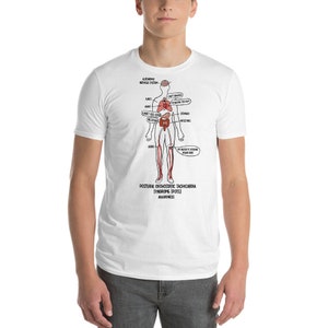 Syndrome de tachycardie orthostatique posturale (POTS) T-shirt unisexe à manches courtes