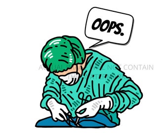 Oops Surgeon, MD, DO, PA, Veterinarian - Digital File