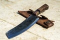Kitchen handcrafted blade product logo