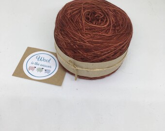 Hand Dyed 4 ply Superwash Merino - Maple