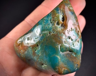 Blue Andes Opal Specimen: Collector's Freeform, 154 g