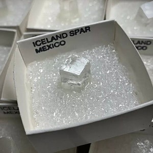 1pc Iceland Spar / Optical Calcite Crystal Sample. Mexico