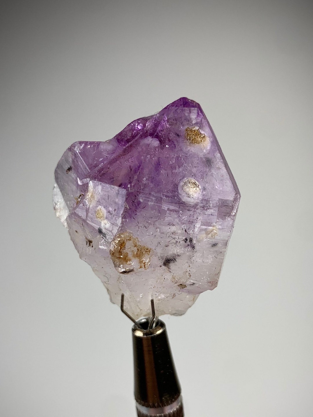 Rare Amethyst Crystal W Cristobalite and Cacoxenite Inclusions. Brazil ...