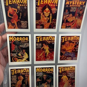 1993 Horror Stories, Terror Tales Trading Cards. 9 Card Lot!