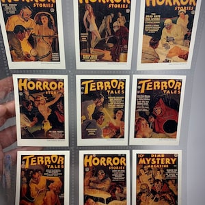 1993 Horror Stories, Terror Tales Trading Cards. 9 Card Lot!