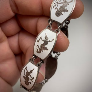 Vintage 925 Siam Sterling Silver Bracelet. 1940’s