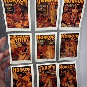 1993 Horror Stories, Terror Tales Trading Cards. 9 Card Lot!