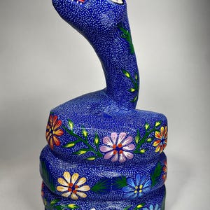 Authentic Oaxaca ALEBRIJE Snake Folk Art  Carving. 100% Handmade! Large Size