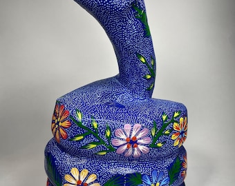 Authentic Oaxaca ALEBRIJE Snake Folk Art  Carving. 100% Handmade! Large Size