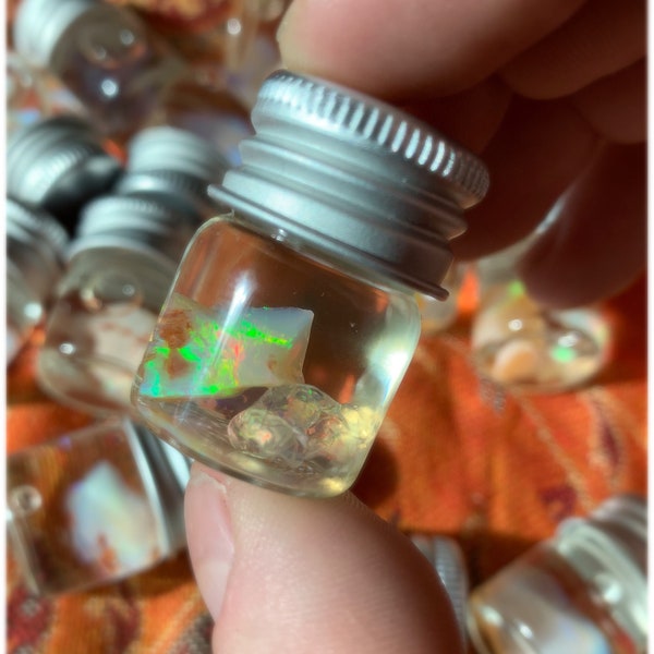 Quality! Mexican Opal Specimen Jar!