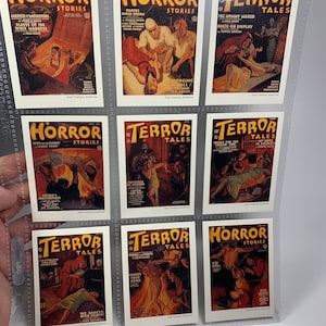 1993 Horror Stories, Terror Tales Trading Cards. 9 Card Lot!