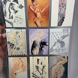 Vintage Olivia De Berardinis Pinup Trading Cards! Lot of 9. Circa 1994