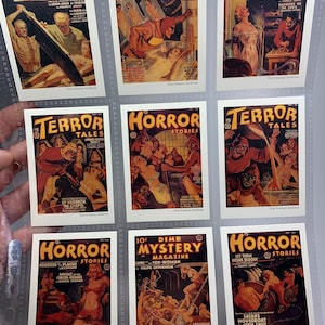 1993 Horror Stories, Terror Tales Trading Cards. 9 Card Lot!