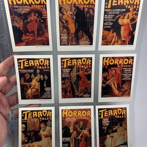 1993 Horror Stories, Terror Tales Trading Cards. 9 Card Lot!