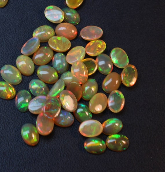 100 % naturel éthiopienne Opal qualité AAA + Multi Multi Multi feu Cabochon opale feu Super ovale Taille 5x7mm 10 PCs Lot en vrac pierre gemme opale @Code #OP043 961bfe 100 % naturel éthiopienne Opal qualité AAA + Multi Multi Multi feu Cabochon opale feu Super ovale Taille 5x7mm 10 PCs Lot en vrac pierre gemme opale @Code #OP043 961bfe
