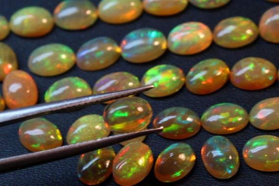 100 % naturel éthiopienne Opal qualité AAA + Multi Multi Multi feu Cabochon opale feu Super ovale Taille 5x7mm 10 PCs Lot en vrac pierre gemme opale @Code #OP043 961bfe 100 % naturel éthiopienne Opal qualité AAA + Multi Multi Multi feu Cabochon opale feu Super ovale Taille 5x7mm 10 PCs Lot en vrac pierre gemme opale @Code #OP043 961bfe