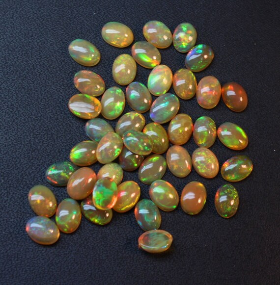 100 % naturel éthiopienne Opal qualité AAA + Multi Multi Multi feu Cabochon opale feu Super ovale Taille 5x7mm 10 PCs Lot en vrac pierre gemme opale @Code #OP043 961bfe 100 % naturel éthiopienne Opal qualité AAA + Multi Multi Multi feu Cabochon opale feu Super ovale Taille 5x7mm 10 PCs Lot en vrac pierre gemme opale @Code #OP043 961bfe