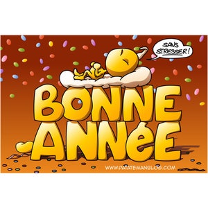 Carte postale papier - Bonne année !