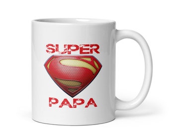 Mug Super Papa Idée Cadeau