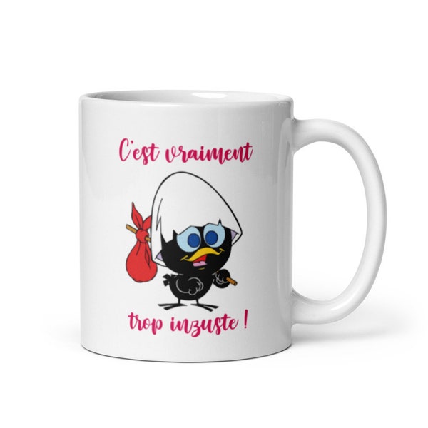 Mug Calimero it's really too unfair! Gift idea