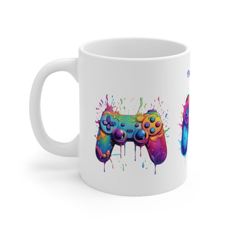 Mug Personnalisé Manette jeux Avec Prénom Idée Cadeau Mug Tasse Pour Enfant Et Adulte image 2