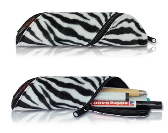 stylish pencil cases made of imitation fur and wool felt