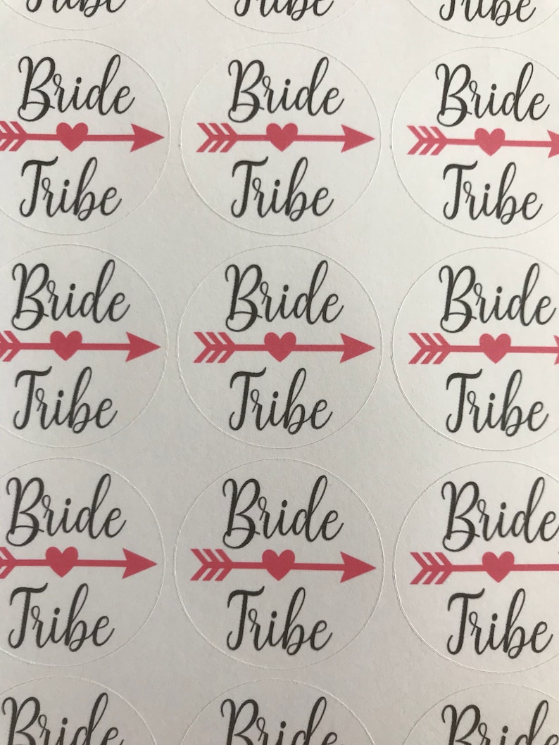 stickers Bride Tribe stickers Hen party stickers Bridal Stickers