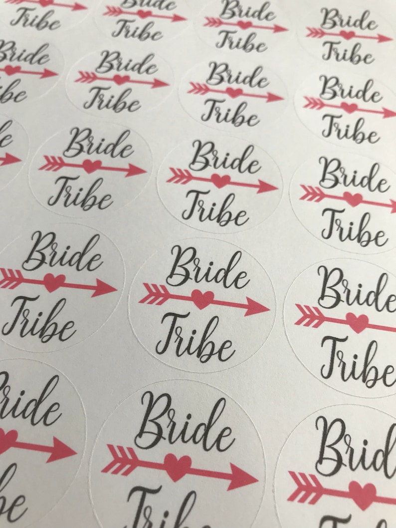 stickers Bride Tribe stickers Hen party stickers Bridal Stickers