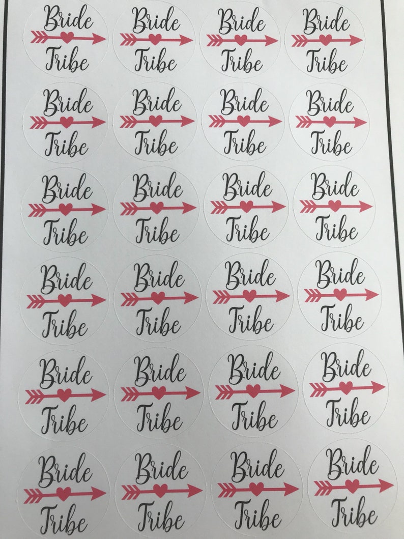 stickers Bride Tribe stickers Hen party stickers Bridal Stickers